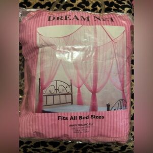 Pink bed canopy